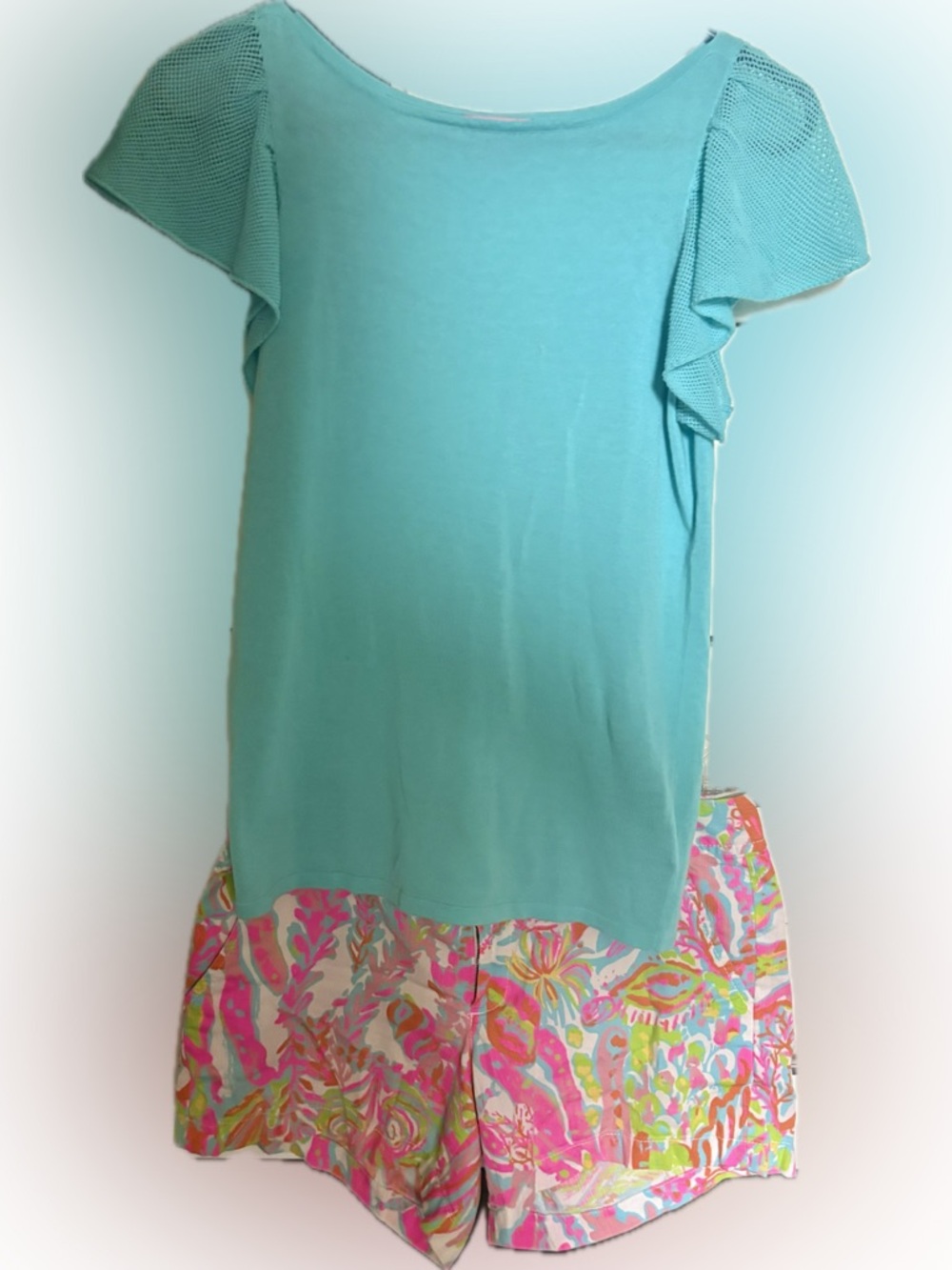 Lilly Pulitzer Bundle Scuba to Cuba Callahan Shorts and top set, size 4 & small